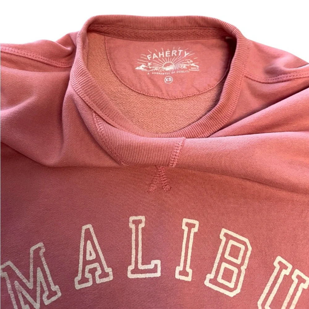 Faherty Malibu Graphic Mauve Sweatshirt Size XS Unisex